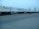 NB NS roadrailer with awesome CP GEVO  in the lead!!