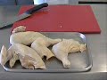 Cutting up a chicken for Sauté Part 1 of 2 Cutting up a chicken for Sauté Part 1 of 2