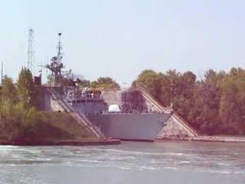 HMCS Halifax in Welland Canal #3