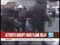 Olympic Torch extinguished twice French Coverage