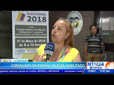 Colombianos en España ya están votando para las presidenciales (VÍDEO)