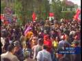 Bombas lacrimógenas en la Marcha