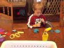 daycare kids play with playdough