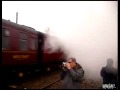 Prawie otarł się o pociąg
