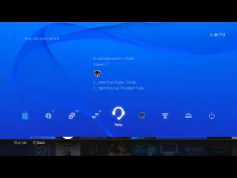 how to party chat on ps4