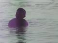 Bathing at Lalita Ghat / ラリータ・ガットでの沐浴