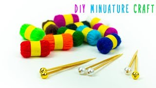 DIY Doll Accessories Mini Yarn & Knitting Need