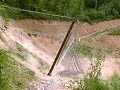 Rockfall barrier test on inclinated crane Rockfall barrier test on inclinated crane