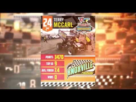 Knoxville Raceway 410 2nd place points finisher Terry McCarl