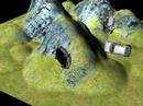 Truespace 7.5 terrain generator and physics test