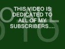 SPECIAL THANKS TO ALL MY SUBSCRIBERS