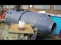 Duall Vertical PVC scrubber, 11,000 CFM.  Fan inside.  #510A
