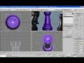 videos de 3d max tutorial: Moddeling chess set - The Tower