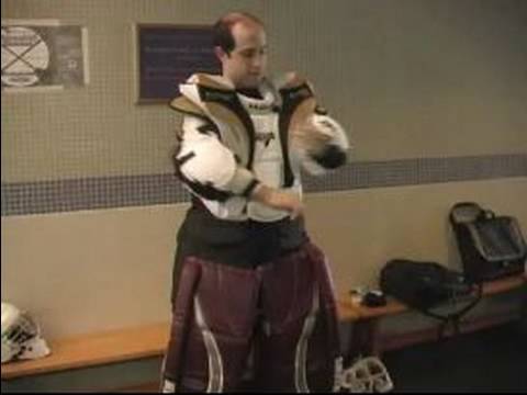 how to fasten goalie pads