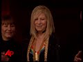 barbara streisand, actor morgan freeman, country singer george jones, dancer twyla tharp and musicians pete townshend and roger daltrey were all honored at the kennedy center in washington sunday. the ap's faryl ury has a wrap up. (dec. 8)