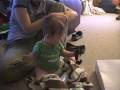 opening a gift