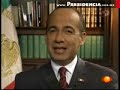 El Presidente Calderón con López Dóriga - Parte uno