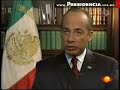 El Presidente Calderón con López Dóriga - Parte uno