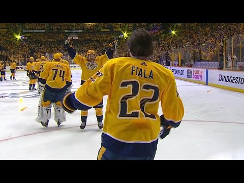 Video: Predators' Fiala helps tie series with double OT winner