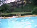 Radar dando show na piscina