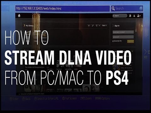 how to media server ps4