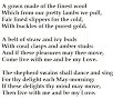 \"The Passionate Shepherd to His Love\" by Chrisopher Marlowe \"The Passionate Shepherd to His Love\" by Chrisopher Marlowe