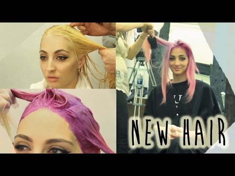 how to colour hair purple