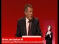 John Denham's speech to Labour Party Conference 2010