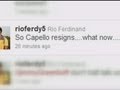 Fabio Capello tweets: England players react to resignation