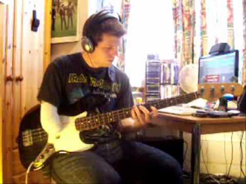 Aces High one-armed bass cover with solo