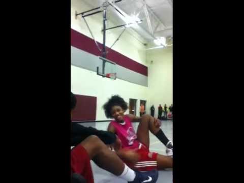 JP Tokoto Dunk Contest - JP Tokoto and CJ Malone dunking at Menomonee Falls family Night Dunk contest.