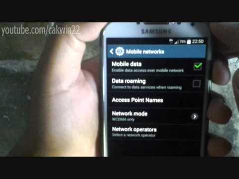 how to enable wcdma on android