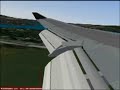 B747-400 Air Canada landing Honolulu Intl. RW8L (Wingview)