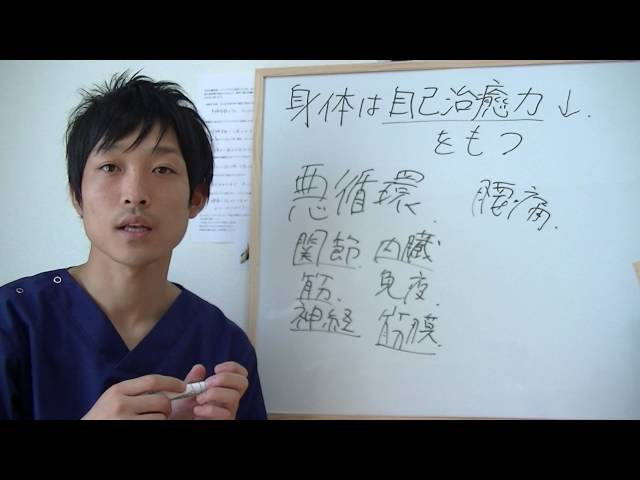 オステオパシーの原則。身体は自己治癒力を持つ。