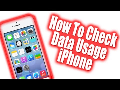 how to check data usage