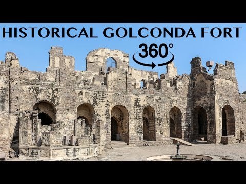 Historical Golconda Fort, Hyderabad || 360 Degree Video ( Virtual Reality ) || #YT360Day - YouTube