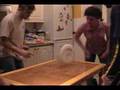 Frisbee Spin Action on a table