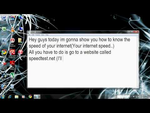 how to know internet speed