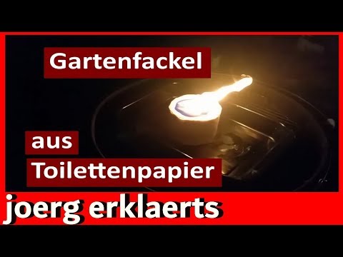 Gartenfackel Fackel aus Toilettenpapier Vol.5