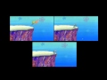 Spongebob,Patrick,Squidward, & Howard Jumping off a cliff