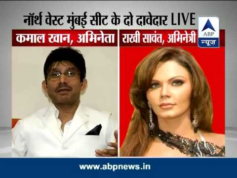 Rakhi Sawant and KRK debate LIVE over their LS candidature