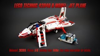 'Lego Technic 42040 B-model: Jet Plane' Speed Build & Review