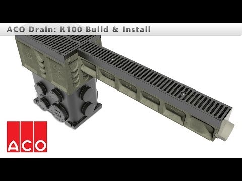 how to install aco drain
