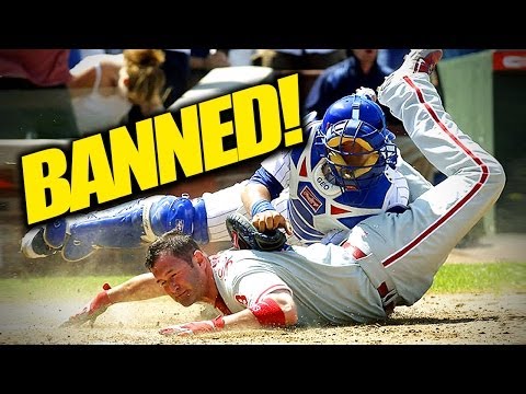 Home Plate Collisions Banned in Baseball%21%21