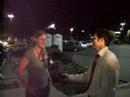 ksby-tv interviews annie while in line at best buy for the black friday sales.
