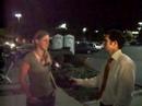 ksby-tv interviews annie while in line at best buy for the black friday sales.