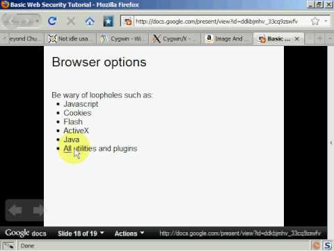 Web Tutorial Sicurezza di Base: opzioni per una maggiore sic...