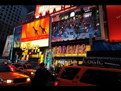 Times Square at Night - New York City 2013