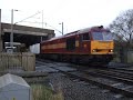 60010 returns to Bescot on 12th November 2007, after turning a crane set via New Street.Seen passing the Charlemont Road foot crossing (formerly Newton Road level crossing), south of Bescot