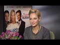 uk television presenter george watts interviews uma thurman for her 2008 movie 'the accidental husband'.